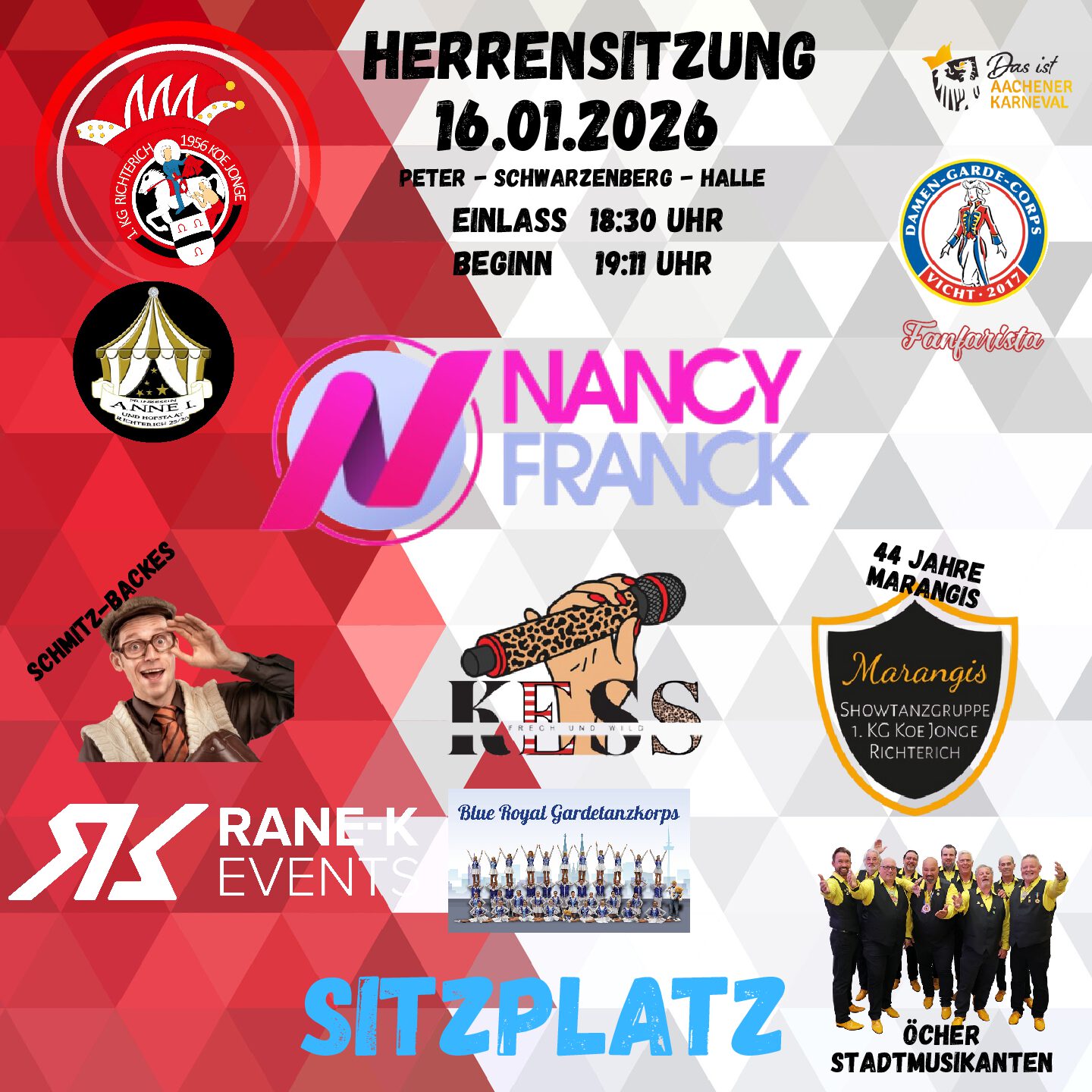 *Sitzplatz* Herrensitzung 16.01.26