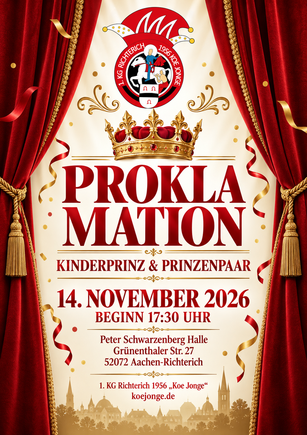 Kinderprinzen & Prinzenpaar Proklamation